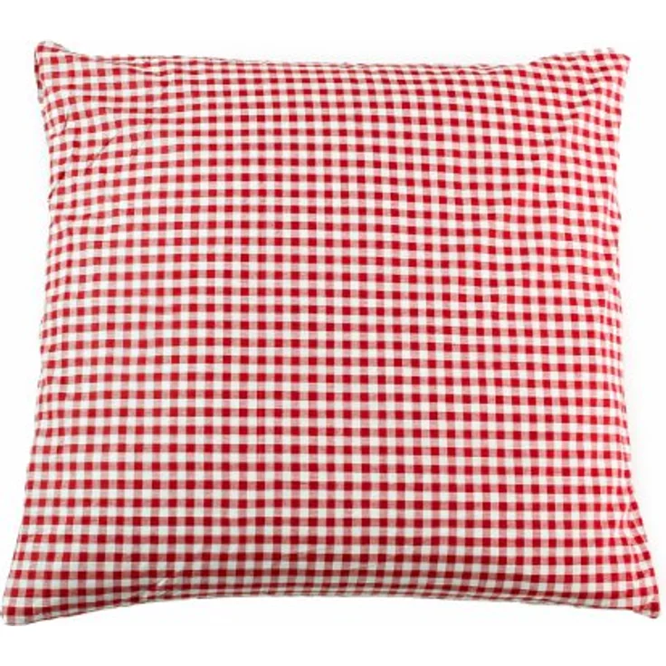 texpot Landhaus Bettwäsche in rotem Karo 1x1 cm mit Reissverschluss (Garnitur 155x220 + 80x80) – Bild 2