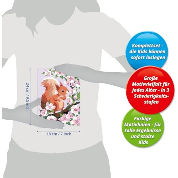 Ravensburger Malen nach Zahlen 20064 - Neugieriges Eichhörnchen - Kinder ab 9 Jahren - Preisvergleich – Bild 7