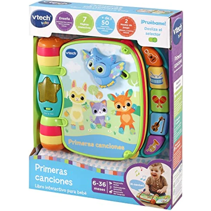 Vtech 3480-166777, interaktives Buch "Erste Lieder" für Babys ab 6 Monaten, einzigartig – Bild 5