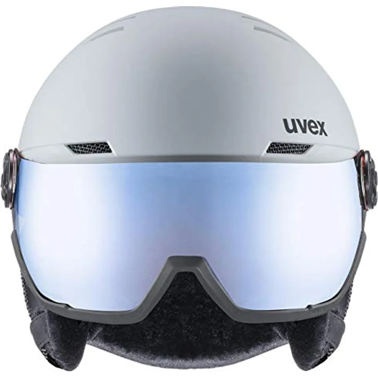 uvex wanted visor - robuster Skihelm für Damen und Herren - mit Visier - optimierte Belüftung - rhino matt - 54-58 cm – Bild 2