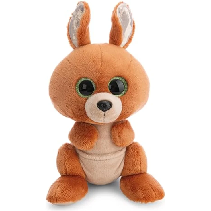 NICI Kuscheltier GLUBSCHIS Känguru Kanni-Manni 25cm, braun, weiches Plüschstofftier mit großen Glitzeraugen und Bauchbeutel, für Kinder & Erwachsene, tolle Geschenkidee | 63058 – Bild 3