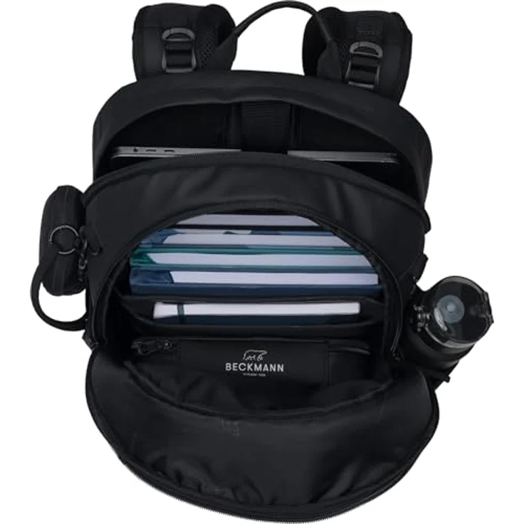 Beckmann Norway Sport Air Schulrucksack, ergonomisch, grün, 30 Liter, wasserabweisendes Material, mit Laptopfach und Regenüberzug – Bild 8