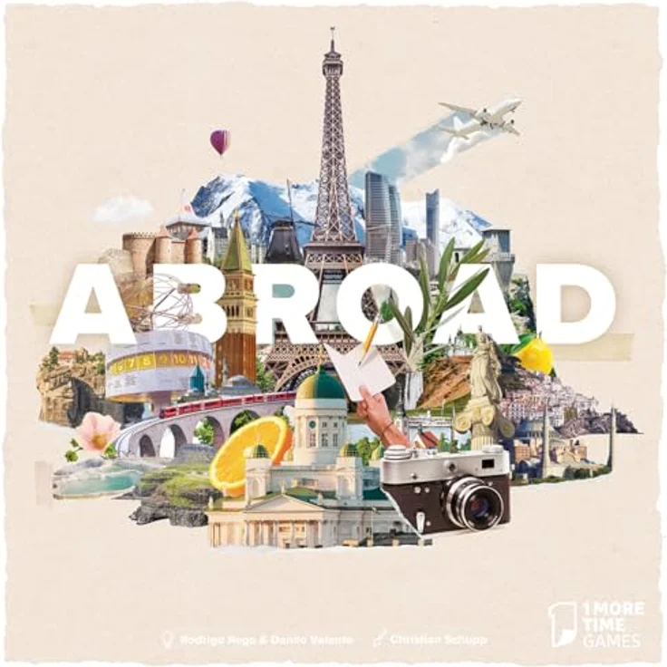 Asmodée Abroad, strategisches Reisespiel über Europa mit 28 Reisezielen und interaktivem Karten-Tableau-Builder – Bild 2
