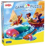 HABA Game Meets Puzzle – Ocean Twist, Brettspiel zum Puzzeln und Schatzsuchen