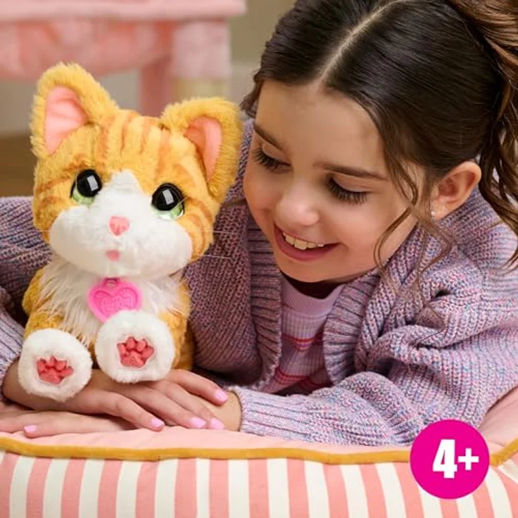 Just Play furReal Bella The Biscuit-Making Kitty, interaktives 25,4 cm Plüschtier mit 30+ Geräuschen und Reaktionen, Kinder-Spielzeug ab 4 Jahren – Bild 2