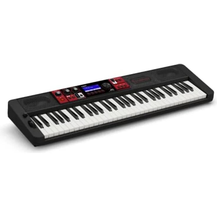 Casio CT-S1000V CASIOTONE Top Keyboard mit Anschlagdynamik, 700 Sounds und 243 Begleitrhythmen, Bluetooth Mid&Audio und Vocal Synthesis, schwarz rot – Bild 3