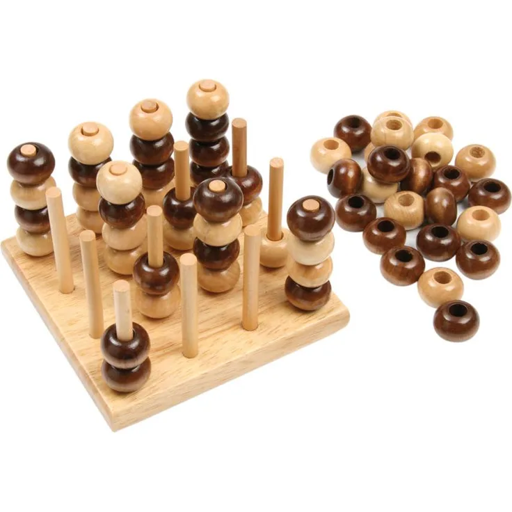 Betzold Vier in einer Reihe 3-D!, Brettspiel zur Seniorenförderung für 2 Spieler, ab 6 Jahren, raumdimensionale Herausforderung