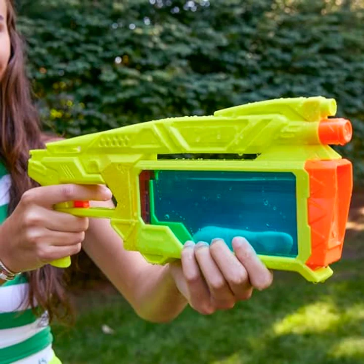 Nerf Super Soaker Dunk-Fill+, Wasserblaster mit 358 ml Tank für sofortige Befüllung, transparent – Bild 4