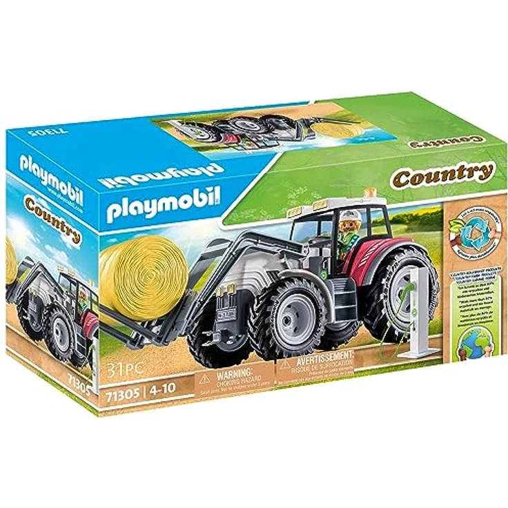 Playmobil® Großer Traktor (71305), Country Konstruktions-Spielset, (31 St), teilweise aus recyceltem Material, Made in Germany – Bild 2