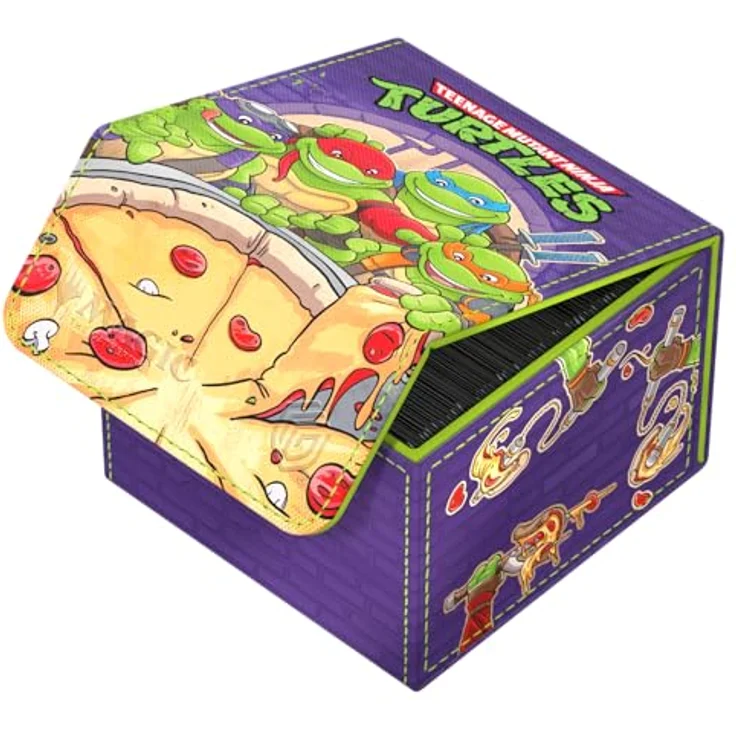 Ultimate Guard Sidewinder 133+ Xenoskin, Deckbox für Magic: The Gathering im Teenage Mutant Ninja Turtles Pizza Box Design, 133 Karten Kapazität, robustes Material – Bild 4