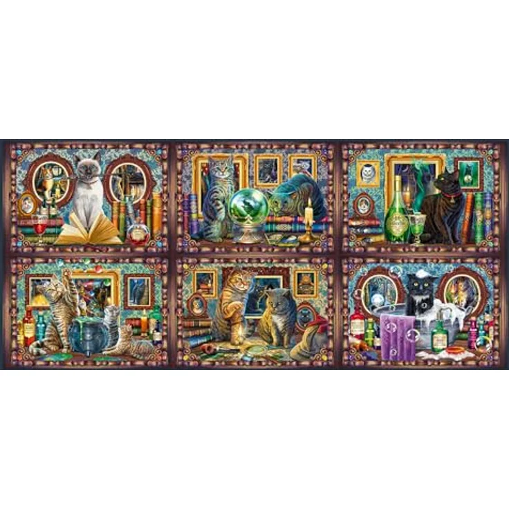 Trefl 81035 Whiskered Wonders Prime-Puzzle UFT Wonders-9000 Elemente, Lisa Parker, Großes Spiel, Dickster Karton, Bio, EKO, Mehrfarbig – Bild 2