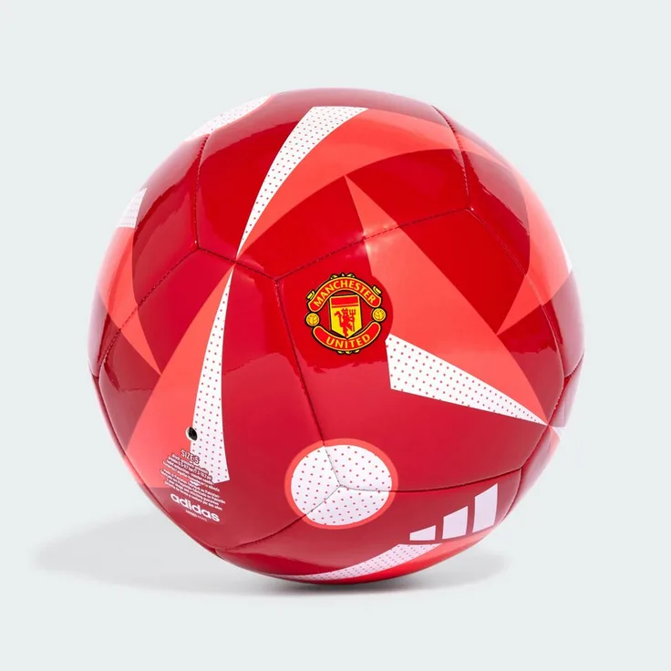 adidas Performance Fußball MANCHESTER UNITED HOME CLUB BALL, Heimfarben mit aufgedrucktem Vereinslogo und maschinengenähter Konstruktion, rot/schwarz - Preisvergleich