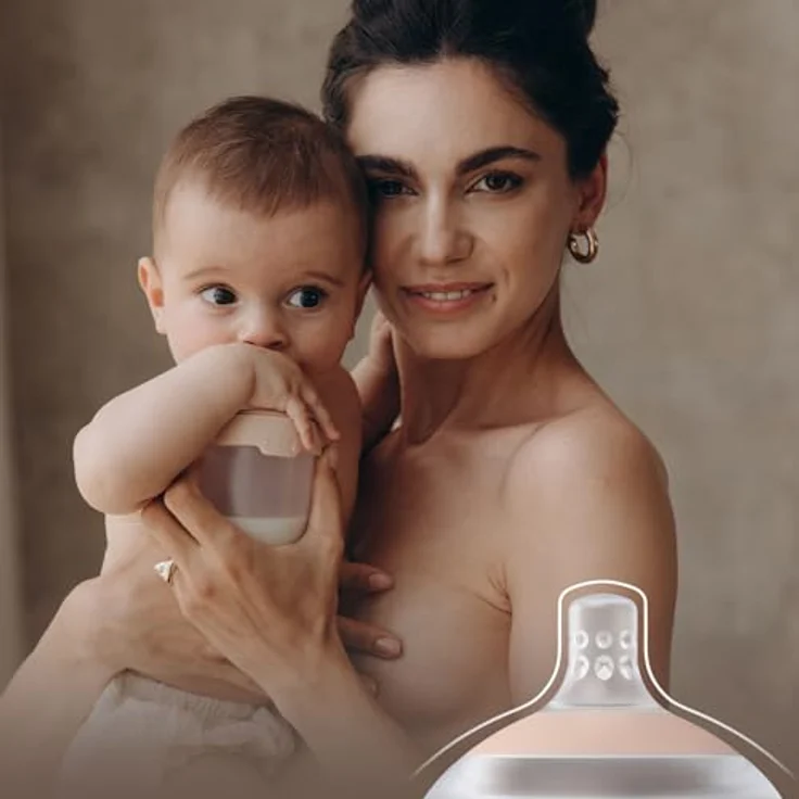 LOVI Mammafeel Bottle 150ml, Babyflasche 0 m+ im 2er Set, BPA-frei, ergonomisches Design – Bild 5