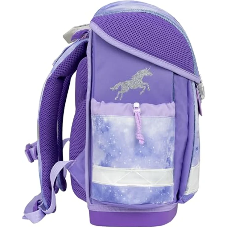 Belmil Schulranzen Classy, ergonomisches Schulranzen-Set 4-teilig, wasserabweisendes Polyester, 19 L, inkl. Turnbeutel und Schlamperetui – Bild 4