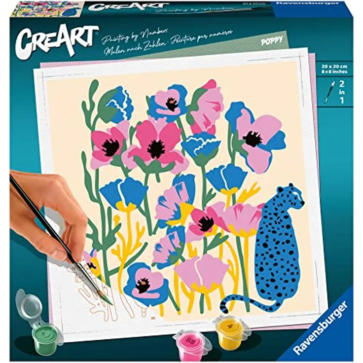 Ravensburger CreArt - Malen nach Zahlen 23667 - Poppy - ab 12 Jahren