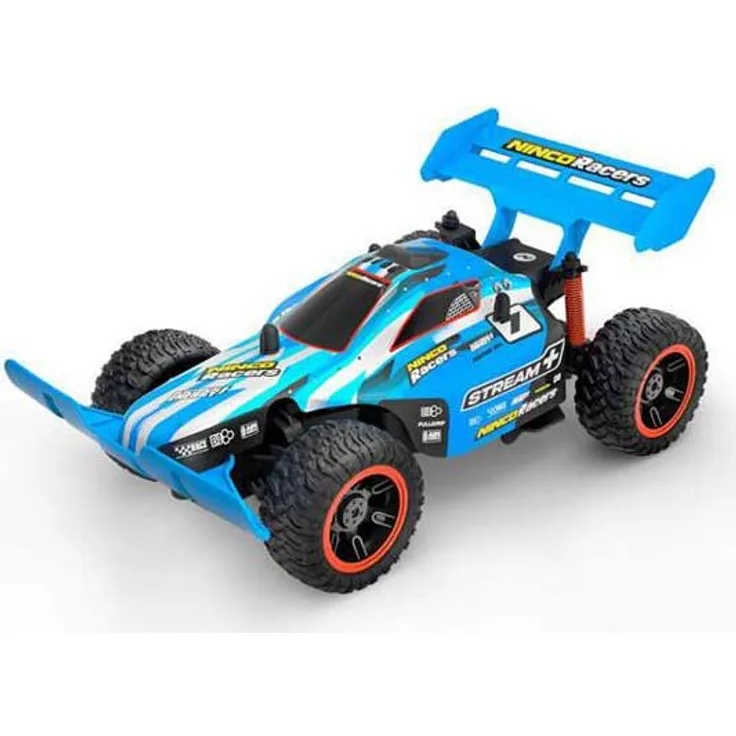 Chicos R/C Stream + 21 cm 1:18 NH93177 - Ferngesteuertes Buggy Auto, 15 km/h, 2,4 GHz, Ready-to-Run, Blau