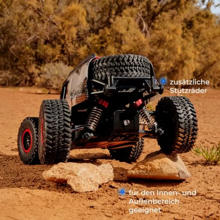 Overmax X-Jackal Ferngesteuertes RC Auto Monster Truck 1:20, 4WD, bis 30 km/h, LED-Beleuchtung, 600 mAh Li-Ion Akku, 2,4 GHz – Bild 5