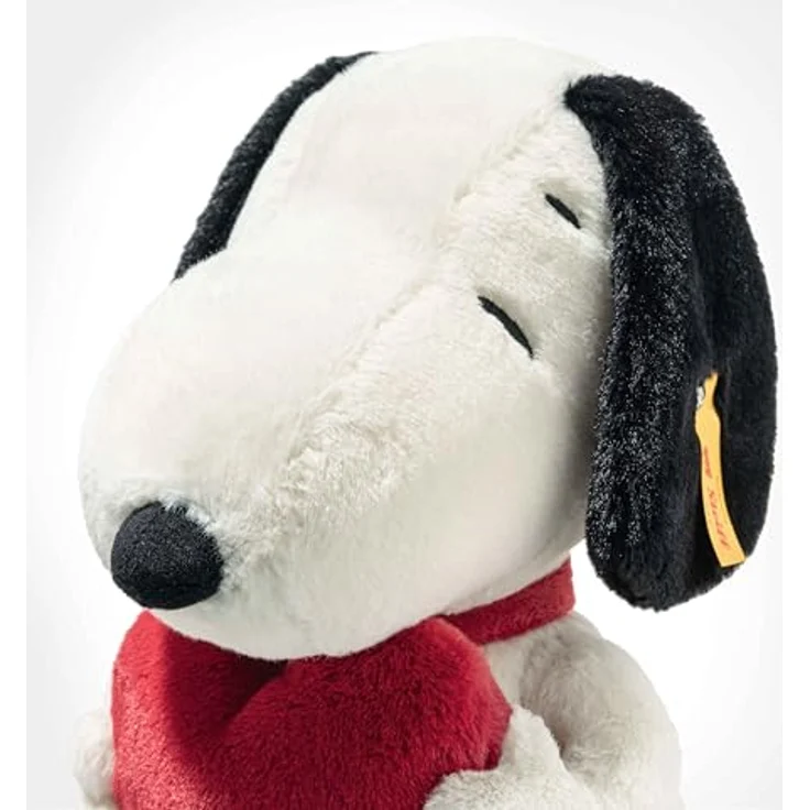 Steiff Kuscheltier Snoopy Love, Soft Cuddly Friends, Plüschtier 30 cm, Weiß - Ideal für Jungen, Mädchen & Babys ab 0 Monaten – Bild 4