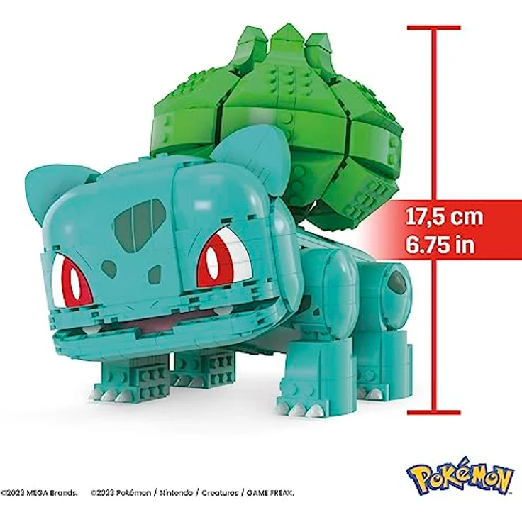 MEGA Pokémon Jumbo Bisasam, 789-teiliges Bauset mit authentischen Details und beweglichen Teilen – Bild 5