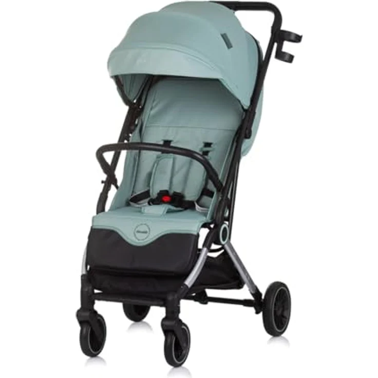 Chipolino Buggy Pixie, zusammenklappbar mit Getränkehalter, Ablagekorb für bis zu 22 kg, türkis – Bild 2