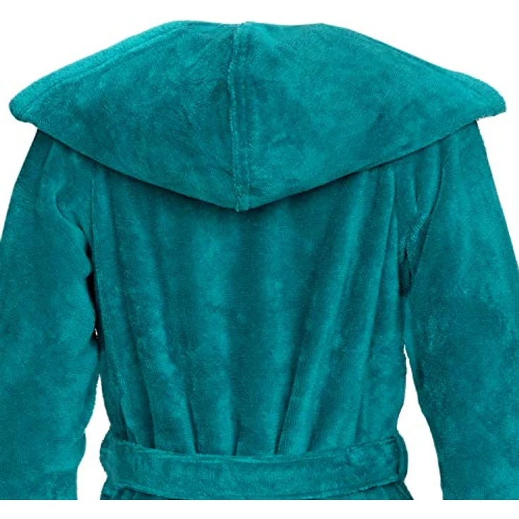 Vossen Damenbademantel Palermo Kurzmantel mit Kapuze Velours, Sommerliche Farbtöne, 45% Polyester, 35% Bambus, 20% Baumwolle – Bild 5