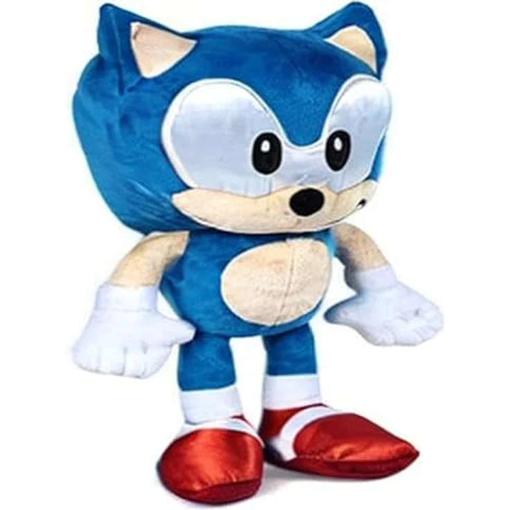 Play by Play Klassisches Plüschtier Sonic, 30 cm, Original Lizenz mit Satinaugen und Schuhen, geeignet für Kinder ab den ersten Lebensmonaten – Bild 2