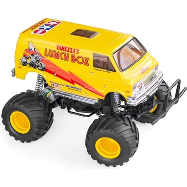 TAMIYA 1:12 RC Lunch Box Wiederauflage, Wheelie-Monster Cooler, US-Vanoptik, Vintage Modell, blau – Bild 3