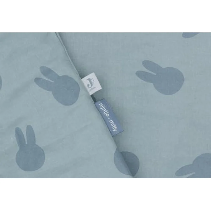Jollein Kinderbettwäsche - Miffy Shadow, Sea Green - 100x140cm - 100% Baumwolle - Oeko-TEX Zertifiziert - Babybettwäsche mit Kissenbezug - Bettwäsche Set – Bild 2