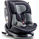 BabyGo Autokindersitz Nova2 360 I Size, für Körpergröße von 40-150 cm, 360-Grad Rotation, 5-fach verstellbare Rückenlehne, Kopflehne 11-fach verstellbar, blau