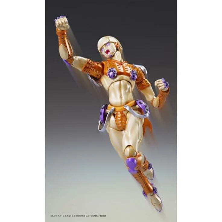 Medicos JoJo's Bizarre Adventure: Golden Wind - G.E. Chozo Kado Super Action Statue mit austauschbaren Gesichtern, 5 Zoll Höhe, Figurenständer mit posierendem Arm – Bild 2