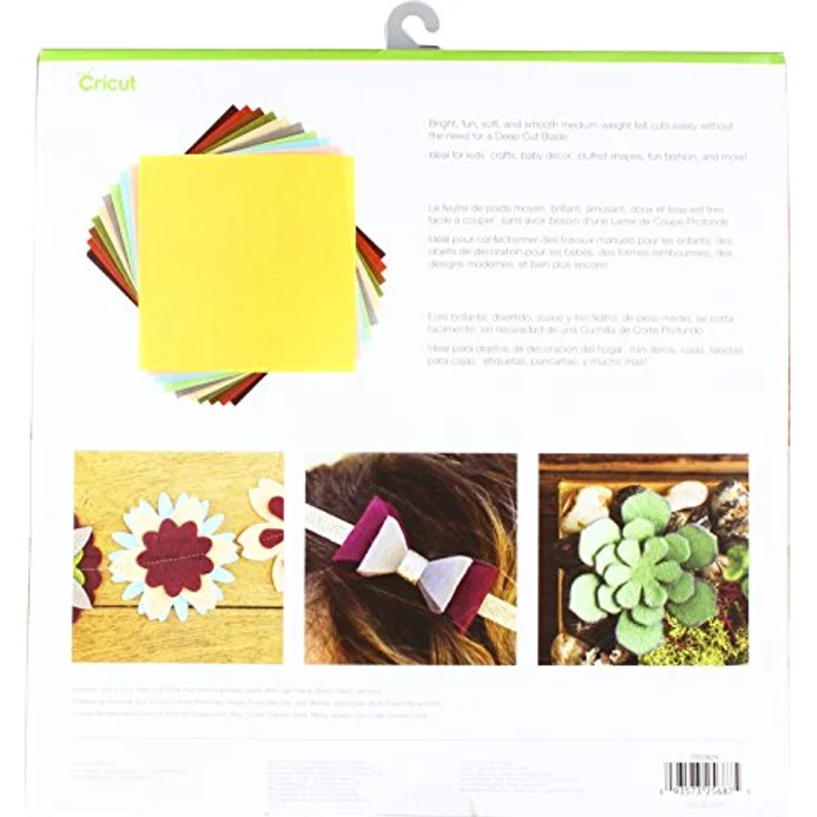 Cricut Paper & Cardstock Muster, 30,5 x 30,5 cm, schimmerndes Papier – klassisch, Papier, Mehrfarbig, Felt Summer Sky Sampler (10 Pack) - Preisvergleich – Bild 2