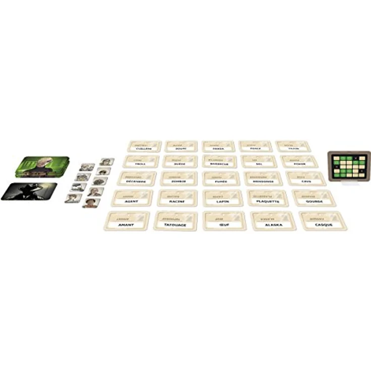 IELLO Codenames Duo, kooperatives Brettspiel für 2+ Spieler, französische Version, Spieldauer 15 Minuten – Bild 2