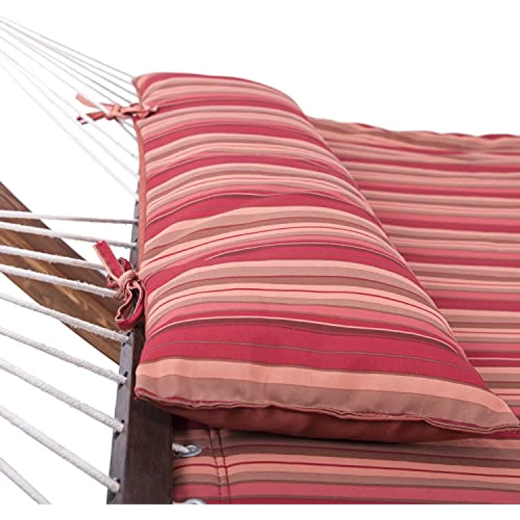 AXI Hawaï Hängematte für 2 Personen mit Gestell aus Holz | Outdoor Hängematten-Set mit Holzgestell & XXL Hängematte in Rot. – Bild 5