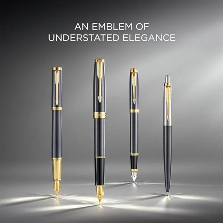 Parker Pen SONNET Füllfederhalter mit grauem Lack und goldener PVD-Beschichtung, luxuriöses Design – Bild 7