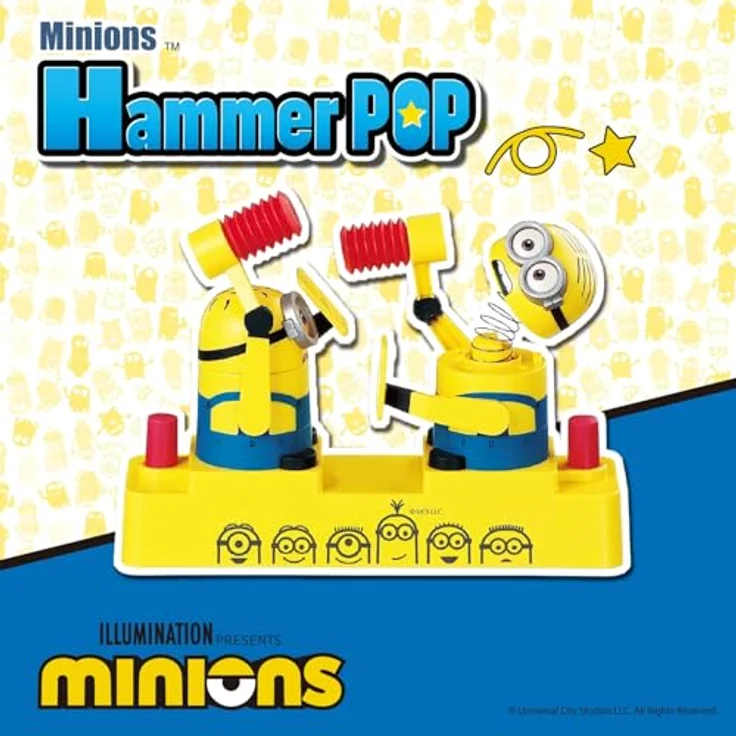 EPOCH Games Minions Hammer POP - Party Game Actionspiel, Geschicklichkeitsspiel für 2 Spieler, ab 4 Jahren – Bild 2
