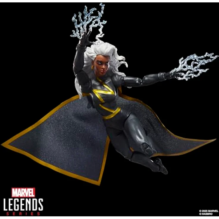 Marvel Mvl Legends Exc Red 4, Sammelfigur Storm mit 4 Accessoires, 15 cm, vollbeweglich, rot – Bild 4