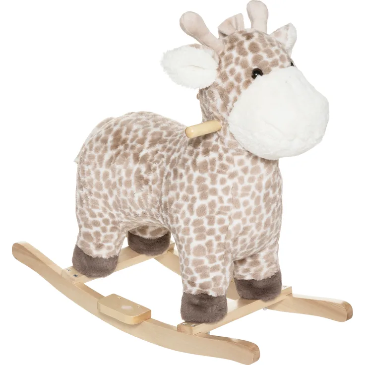 Atmosphera for Kids Schaukelpferd "Giraffe", bunt, H. 55 cm, Polyester, 64 cm Länge, 32.5 cm Breite, 1.9 kg