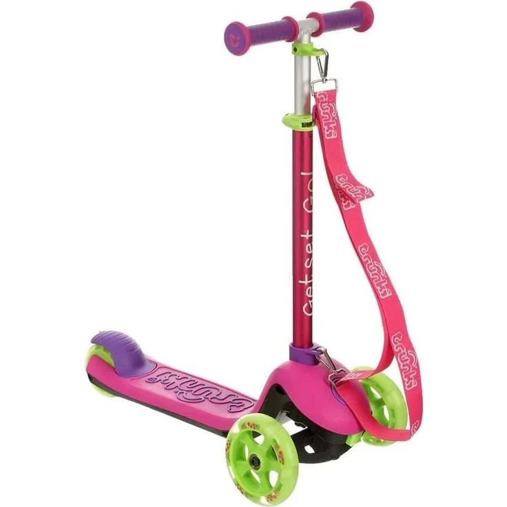 Trunki Faltroller, klappbarer 3-Rad Scooter für Kinder, rosa, für 2-6 Jahre