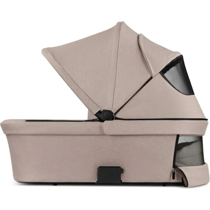 ABC Design Tragewanne für Neugeborene, faltbar mit CozyCloud Matratze und UV-Schutz, passend für Zoom, Samba und Salsa Run, Pure - Camel
