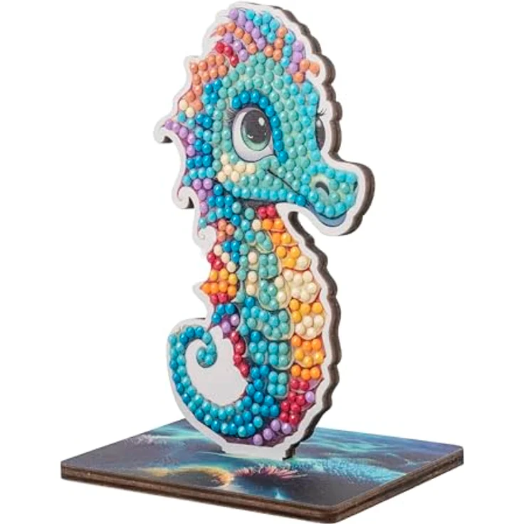 CRYSTAL ART Crystal Art Buddy Seahorse, Kreativ-Set für Bastelarbeiten – Bild 5