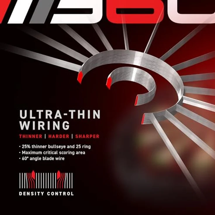Winmau Dartboard / Dartscheibe "Blade 6 TC 360°", Professionelles Steeldartboard mit Triple Core Technologie und Rota Lock-System – Bild 5