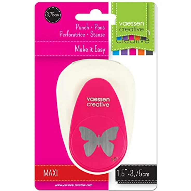 Vaessen Creative Motivstanzer Schmetterling, 2.5 x 3.4 cm, für Bastel- und Scrapbookpapier, präzise Stanztechnik, vielseitig einsetzbar – Bild 4