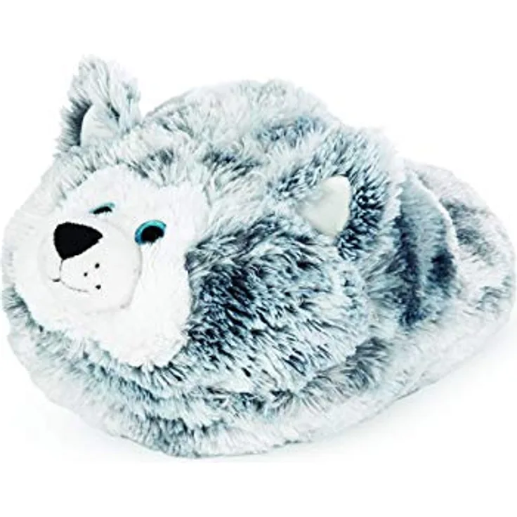 NOXXIEZ Kuscheltier Fußwärmer - Husky (NEU & OVP) - Gemütlicher Fußwärmer im niedlichen Husky-Design
