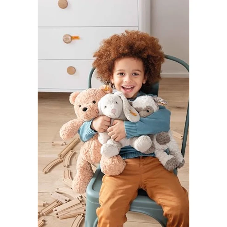 Steiff 113512 Soft Cuddly Friends Jimmy Teddybär Bär, Hellbraun – Bild 6