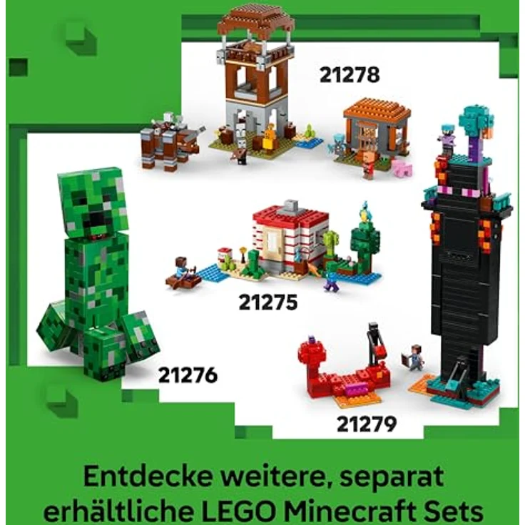 LEGO Minecraft 21277, Spitzhackenmine Bausatz mit 3 Figuren, interaktive Spielzeugwelt für kreative Abenteuer, mehrfarbig – Bild 7