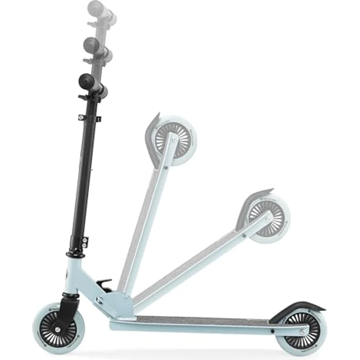 HyperMotion Zweirädriger Roller WILLY 3-8 Jahre - Höhenverstellbar, Leicht und Faltbar, Blau – Bild 2
