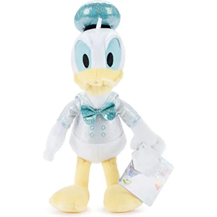Disney - Sparkly Donald Duck, 25cm Kuschel, Plüsch, ab 0 Jahren