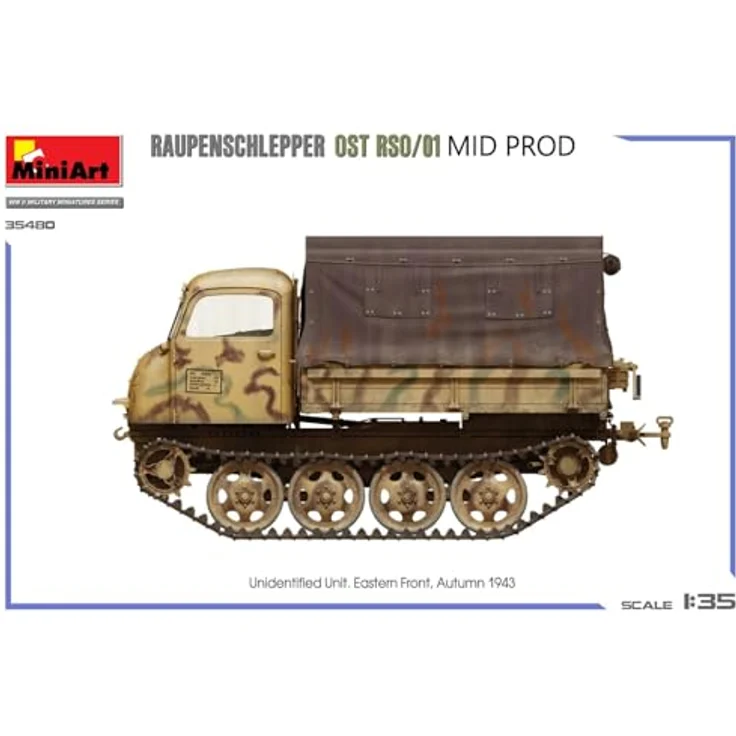 Mini art MA35480, 1/35 Raupen Shrepper OST RSO/01 Mid Model, detailierter Plastikmodell-Bausatz für Militärfahrzeuge – Bild 11