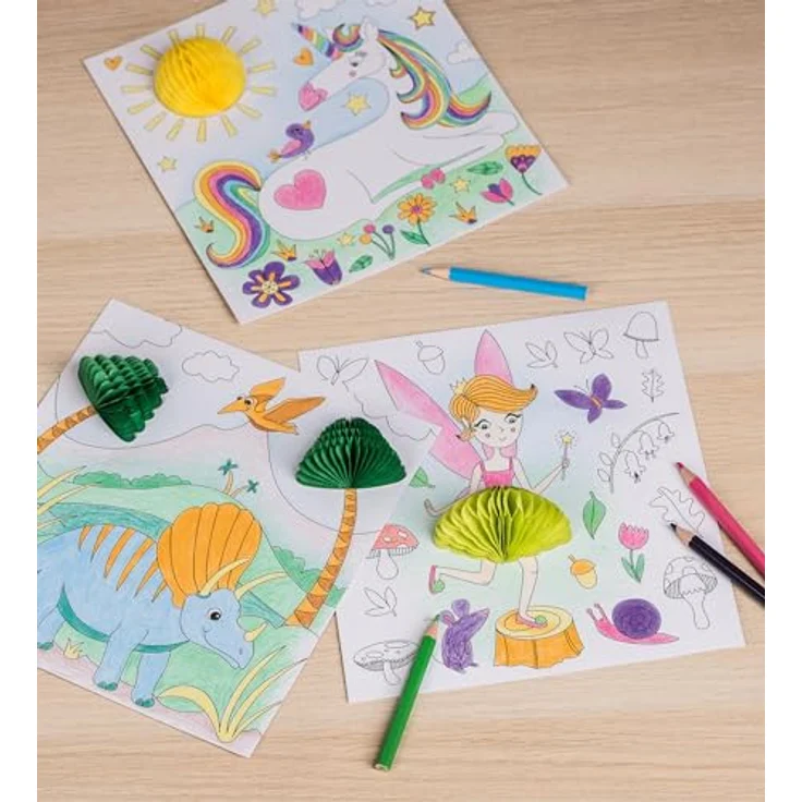 Heyda Malen nach Zahlen 3D Mal-Set Prinzessin, kompakt für unterwegs mit 10 Motiven und revolutionärem Wassertankpinsel – Bild 3