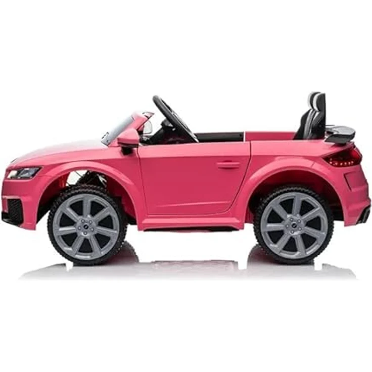 FINOOS Kinder elektroauto A.U.D.I. TTRS 12V Elektroauto für Kinder, mit Fernbedienung 2,4GHz, Akku: 12V, 4,5Ah, 2 x Motor 30 Watt (Rosa) - Elektroauto für Kinder mit A.U.D.I. Lizenz und Sicherheitsfeatures – Bild 3